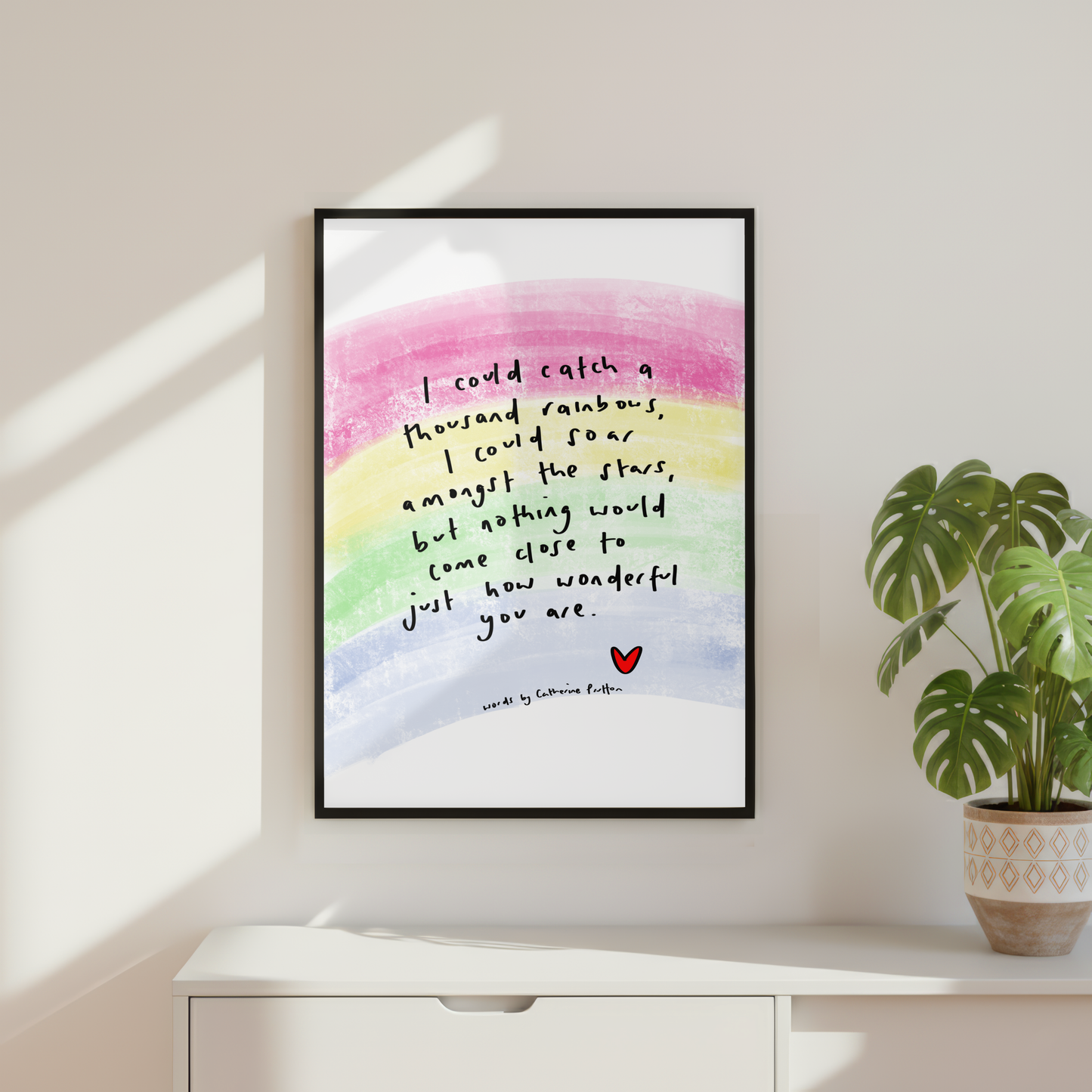 I Could Catch a Thousand Rainbows Illustrated Poem Print