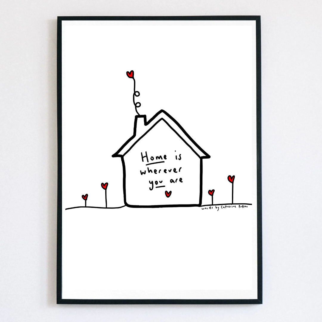 Home Is Wherever You Are – Handwritten Love Poem Print