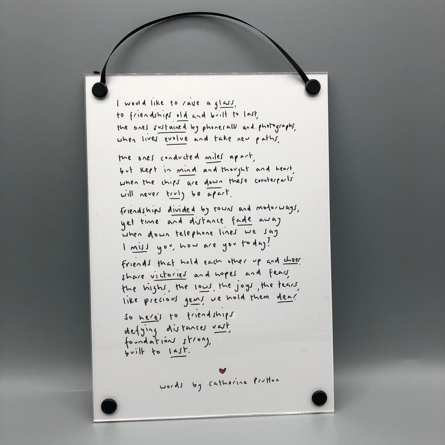 A Cup of Tea for You and Me – Handwritten Poem Print on Love & Stillness
