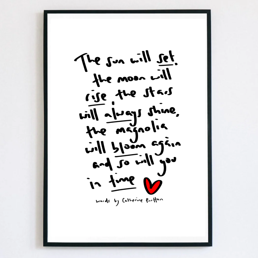 The Magnolia Will Bloom Again Poem Print