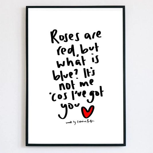 Roses Are Red and Guess What's Blue...