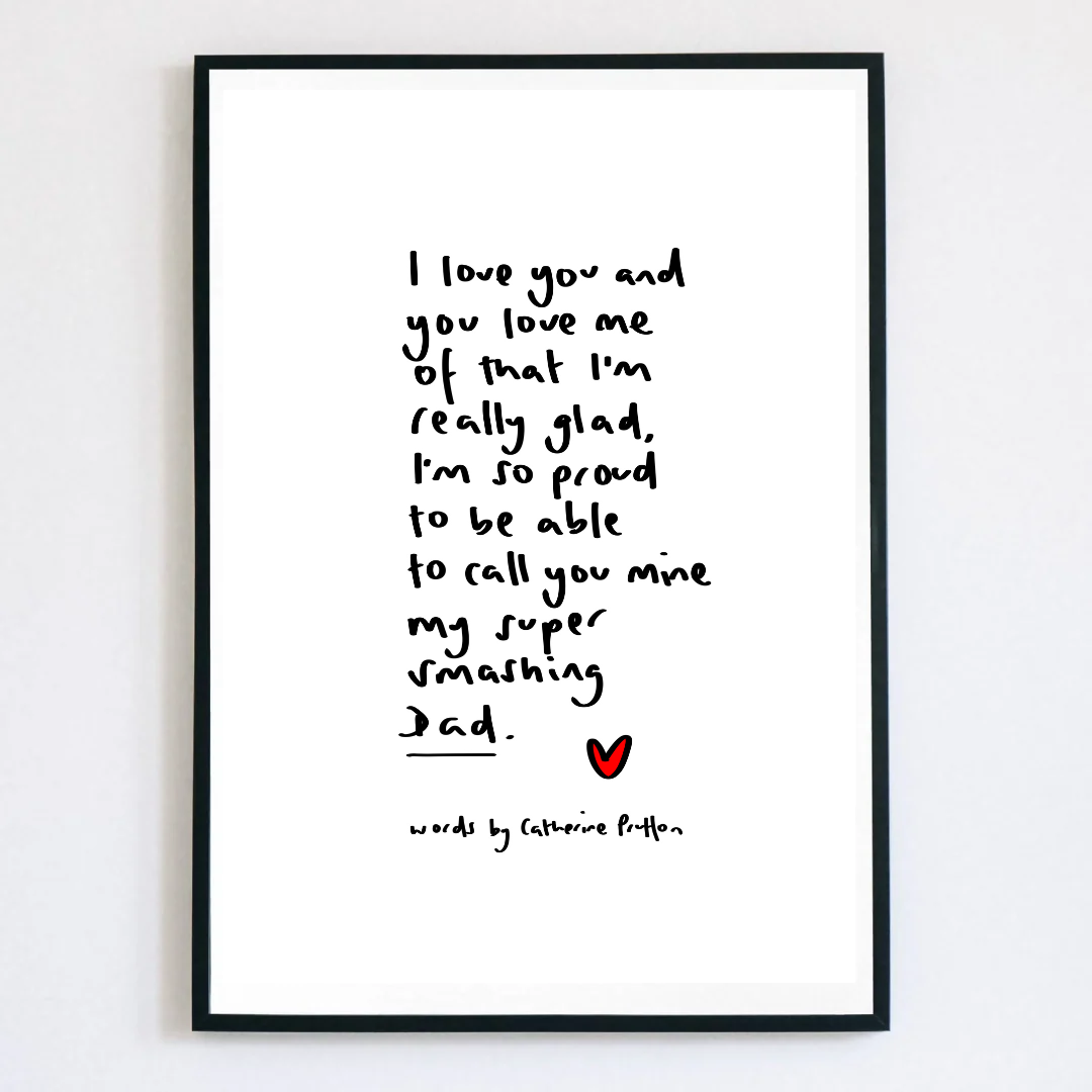 Super Smashing Dad Father's Day Poem