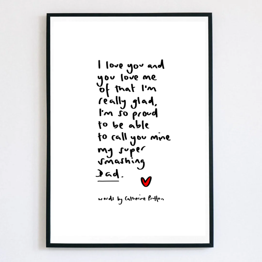Super Smashing Dad Father's Day Poem