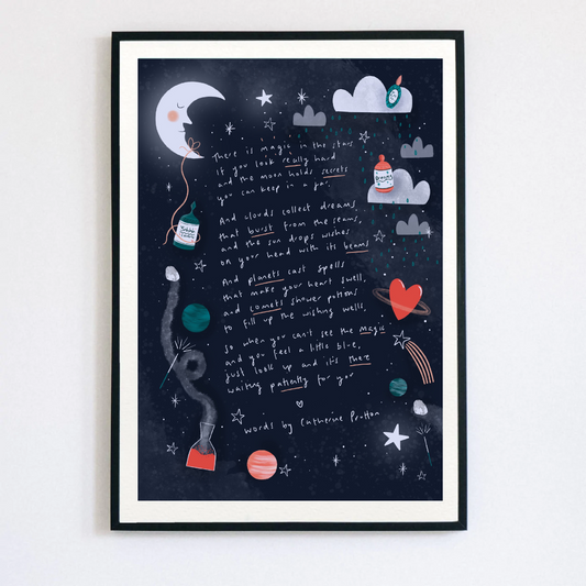 Magic In The Stars Illustrated Poem