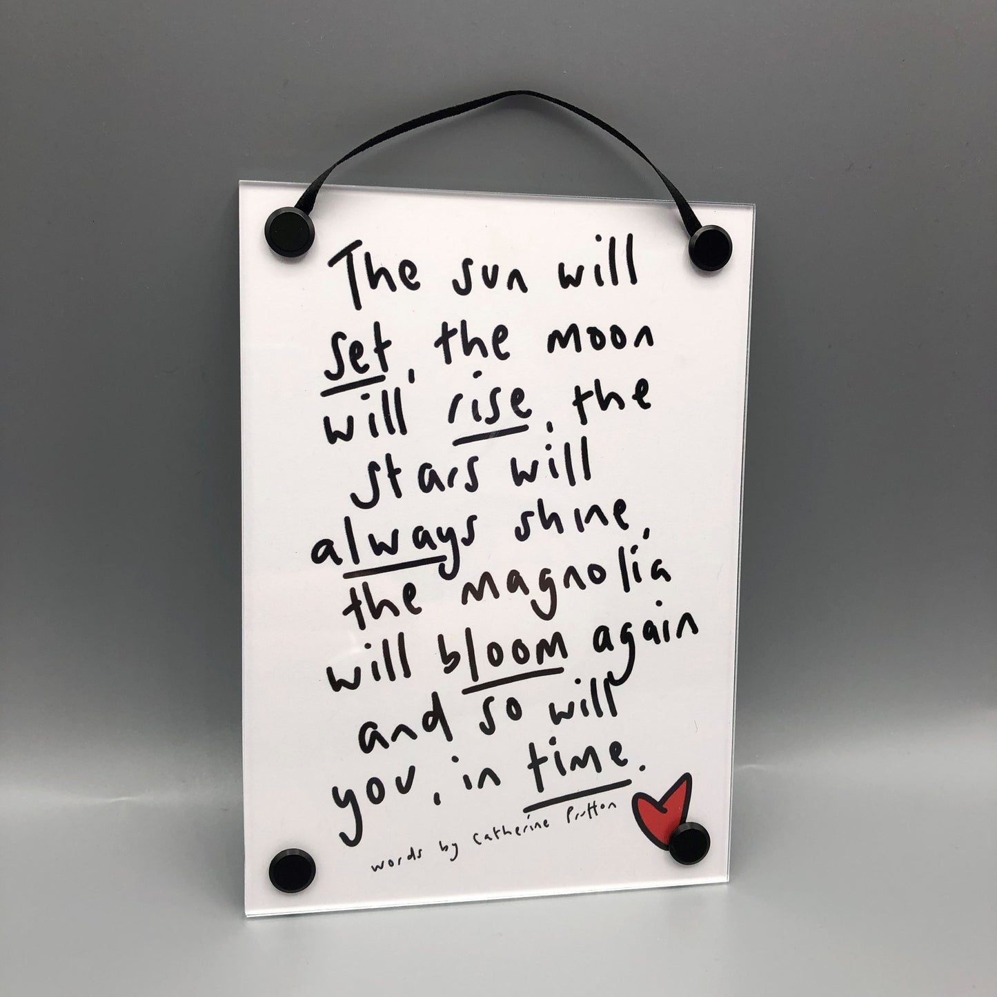 The Journey Is Tough Sometimes – Handwritten Poem Print on Perseverance & Perspective